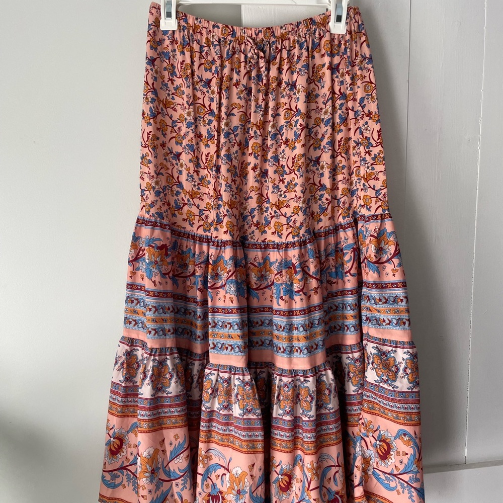 Boho maxi skirt